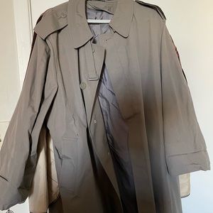 Grey Oversized Trench Coat in M/L